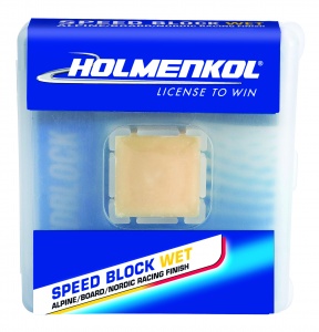 Спрессованый порошок Holmenkol SpeedBlock WET теплый 15g