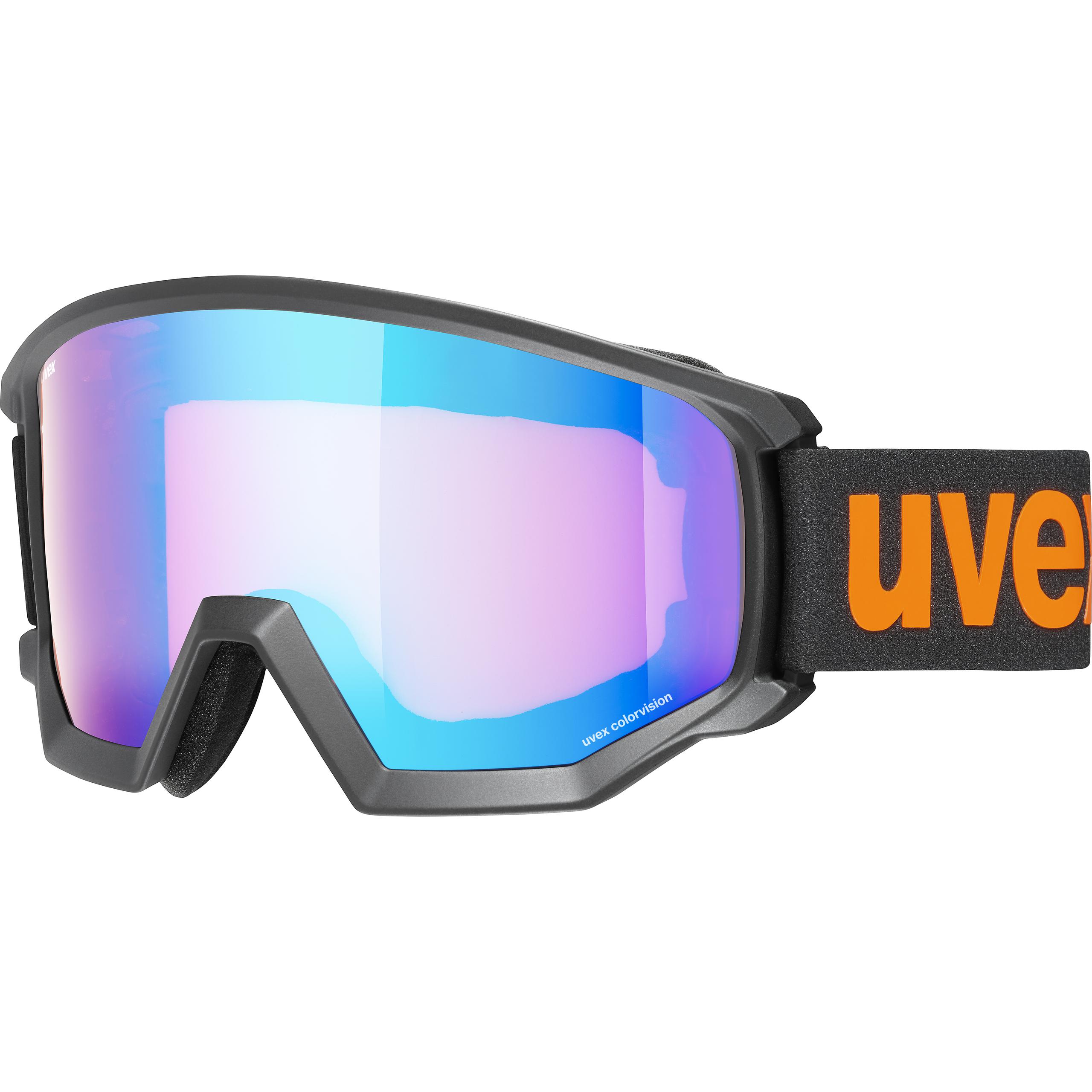 Маска Uvex Athletic CV black SL/orang-yellow/orange mirror