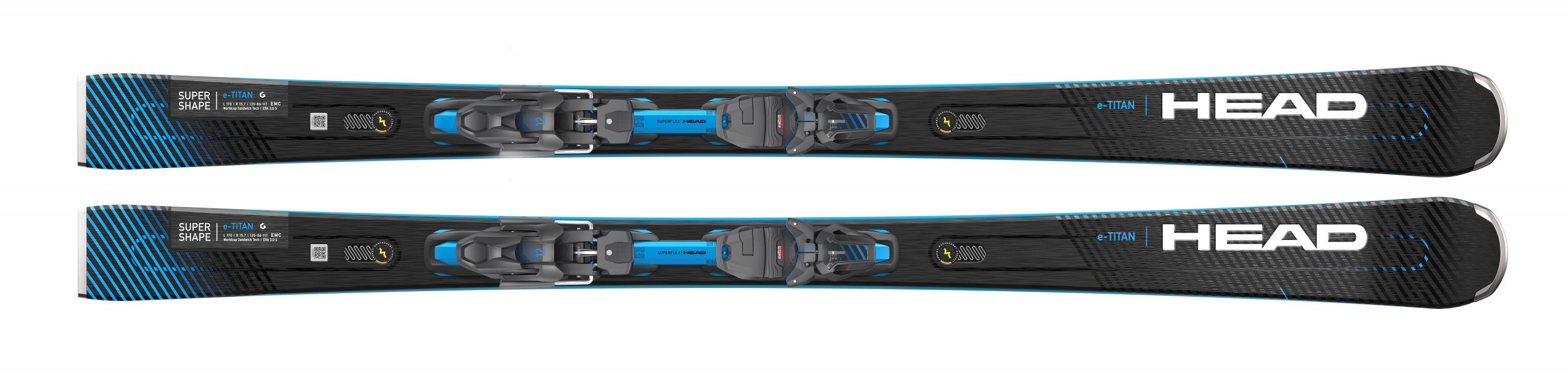 Горные лыжи HEAD Supershape e-Titan SF-PR+ креп. PRD 12 GW 