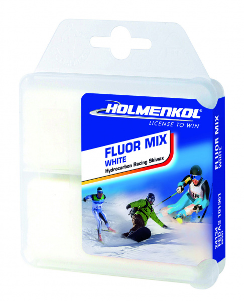 Низкофтористый парафин Holmenkol Fluormix White 2x35g.