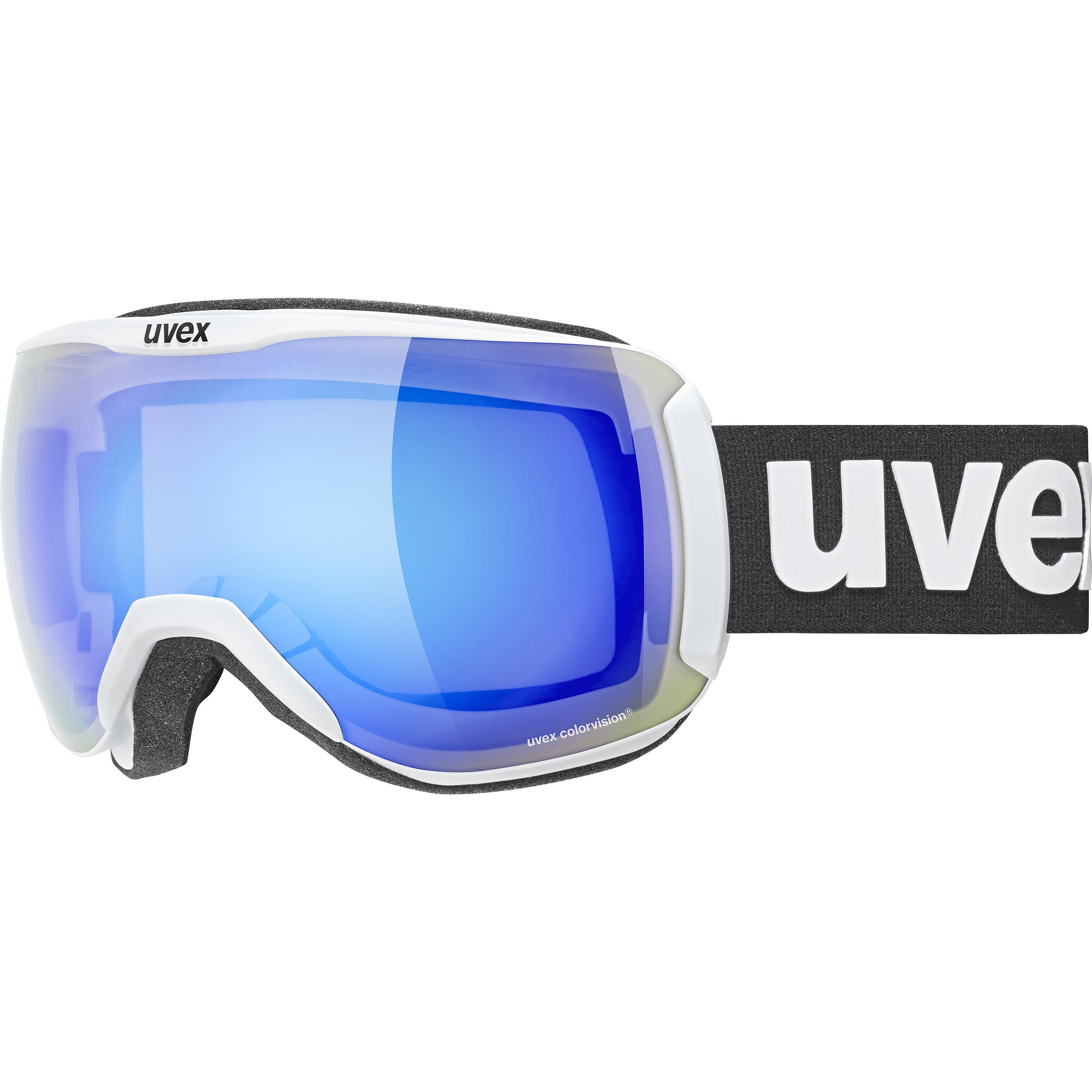 Маска Uvex Downhill 2100 CV white mat/mirror blue S2