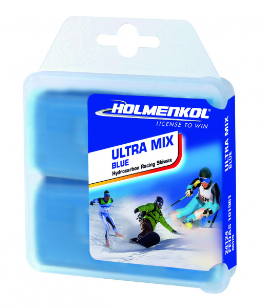 Базовый парафин Holmenkol Ultramix Blue холодный 2х35g